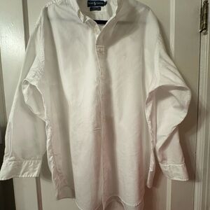 Ralph Lauren Men's Button Down Long Sleeve White Shirt
